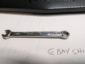 Ox16s Snap-on Tools Midget Combination Open Box End Wrench 6pt 3/16 Inch Nice