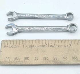 9x18sb Snap-on Ox19sb 9/32 Inch And 1/4 6 Point Midget Combo Wrenches Usa
