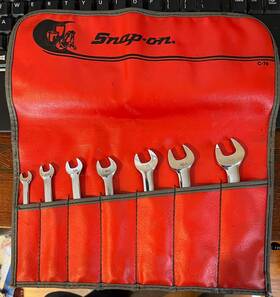 Oxa607 Snap-on Sae Offset 6-point Combination Wrench Set Rare Aviation Tools