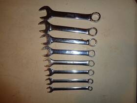Oex100-oex240 Snap-on Oxe100-oex240 5/16 Inch -3/4 12 Point Sae 8 Piece Combination Wrench Set