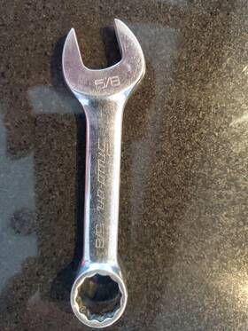 Oxi20 Snap-on 5/8 Midget Stubby Combination Wrench Chrome 12 Point Sae Usa