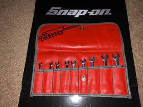 Oxi709k Snap-on Tools 9 Piece Midget 6 Point Sae Combination Wrench Set In Kit Bag