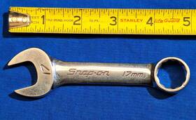 Oxim17 Snap-on Stubby 5 Inch Long Metric 17mm Combination Wrench