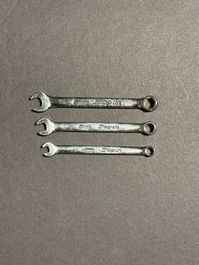 Snap-on Oxim4s Midget Combination Wrench 3pc Set 6 Point 4 5 6mm To Oxim6s