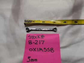 Oxim5sb Snap-on Tools Usa 5mm 6 Pt. Combination Small Wrench Metric Flank Drive