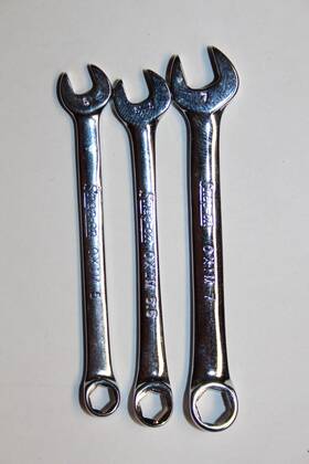 Snap-on Oxim7 Oxim5.5 Oxim5 Snap-on Tools Oxi Midget Metric Combination Wrench Lot 3pc Usa