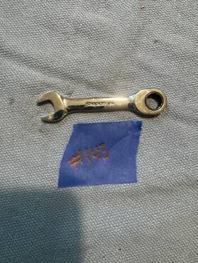 Oxkrm11 Snap-on Snapon 11 Mm 12-point Metric Flank Drive Offset Short Ratcheting Combination