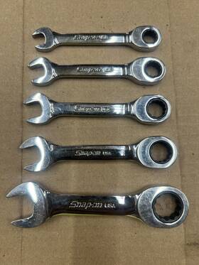 Oxkrm14 Snap-on Usa - 14mm Metric Offset Short Stubby Ratcheting Wrench