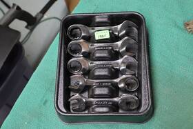 Oxkrm19 Snap-on Tools Usa 5pc Metric 15mm-19mm Short Ratcheting Combination Wrench Set