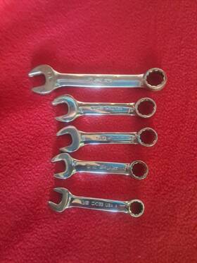 Oxq1168 Snap-on Stubby Wrenchs 1/2 - 3/4