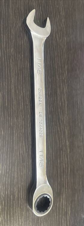 Oxr22a Snap-on Tools Usa New 11/16 Inch Sae Non-reversing Ratcheting Combo Wrench