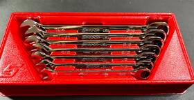Oxr7 Snap-on 7-pc Sae Flank Drive Ratcheting Combination Wrench Set 3/8-3/4 Inch