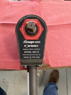 Phtpw80075 Snap-on 3/4 Inch Drive Pow Rench Manual Impact Wrench Bi-directional 800 Ft Lbs