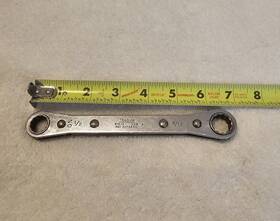 3273430 Snap-on R-1618 P#3273430 Double Box Ratcheting Wrench 1/2 X 9/16 Inch 12 Point Flat Per-owned Tested