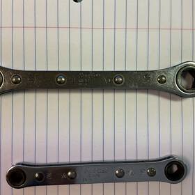 Snap-on R810s/r1214s Ratcheting Wrenchs 1/4 And 5/16 Also 3/8 7/16 Slighty Used