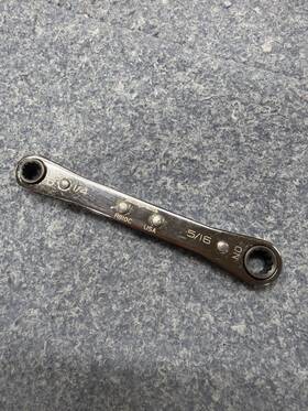 Rb10c Snap-on Midget Ratcheting Box Wrench 1/4 Inch X 5/16 Usa Cleaned Serviced