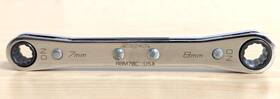 Rbm78c Snap-on Tools 7mm 8mm Metric 12pt Double Ratcheting Wrench