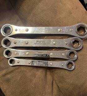Rbmi719sa Snap-on Zero Offset Metric Ratcheting Wrench Set 4 Pcs