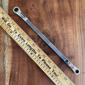 Res1214a-16 Snap-on Double Box End Ratcheting Wrench 3/8 Inch - 7/16 Spline Part Usa
