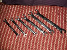 Rfms606b Snap-on 6pcs 6 Point Metric Flank Drive Flare Nut Wrench Set 9 19 21mm