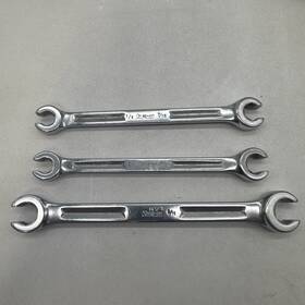 Snap-on Rsv-1012 Snap-on Sae Flare Nut/ Line Wrench Set 3 Piece Rxv Vintage Usa
