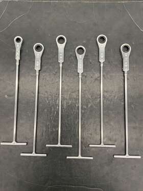 Rtbm505 Snap-on Ratcheting Box Wrench Metric T-handle 6 Piece Set 12 Point