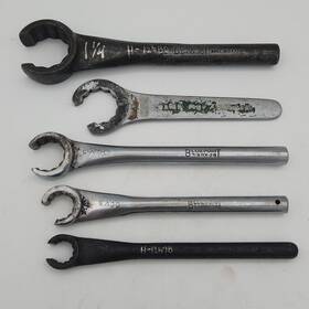 Rx18a Snap-on Flare Nut Line Wrenches Mixed Set Blue Point Williams Sae Usa Tools