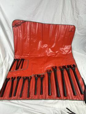 Rx616 Snap-on 16 Piece Flare Wrench Set 9/16 Inch - 1-5/8 Black Finish Nice Shape