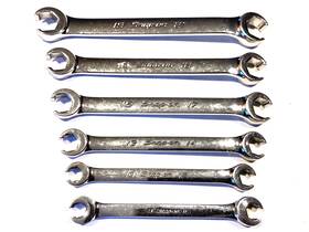 Rxfms606 Snap-on Tool Usa 6 Piece Metric Point Double End Flare Nut Wrench Set