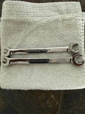 Rxfms911 Snap-on 9-11 Mm And 10-12mm Flank Dr Double End Flare Nut Wrench Rxfms911 Snap-on 9-11 Mm And 10-12mm Flank Dr Double End Flare Nut Wrench