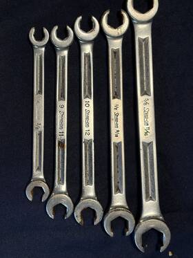 Rxh1012 Snap-on Snapon Line Wrench Set 5 Piece