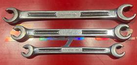 Rxh2022s-1618s-1214s Snap-on 3 Dual Flare Nut Offset Wrench Rxh Set Made In Usa