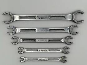 Rxh2832 Snap-on Tools Usa Double End Flare Nut Wrench Set Of 5 Sae 1/4 Inch -13/16 Rxh