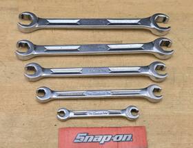 Snap-on Rxh605 Vintage - 6 Pc Sae Pt Double Ended Flare Nut/line Wrench Set