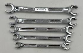 Rxm606s Snap-on Metric Double End Flare Nut Wrench Set 9mm-21mm Of 5