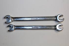 Rxs10-rxs12 Snap-on Tools 6-point Sae Open-end/flare Nut Wrench 5/16 Inch 3/8 2pc Usa