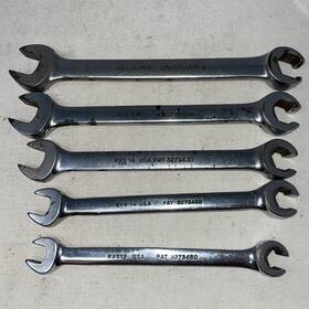 Rxs20 Snap-on Rxs12 Rxs14 Rxs16 Txs18 5 Each Tools Line Wrench Set 3/8 Inch To 5/8 Rxs Series