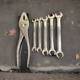Rxs12-rxs20 Snap-on Lot Flare Nut Wrench Set 5 Piece Rxs605c 3/8 Inch To 5/8 Plus #49 Pliers