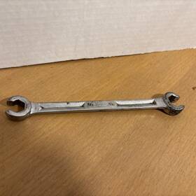Rxv-1618-8 Snap-on Sae 1/2 Inch N 9/16 Double End 6 Pt Flare Nut Line Wrench Usa