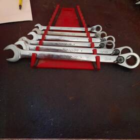S0exr Snap-on Soexr 6 Pc Ratcheting Wrench Set 3/8 Inch -3/4