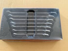 S0xrrm707a Snap-on 7pc Metric Flank Drive Plus Reversible Ratcheting Combination Wrench Set