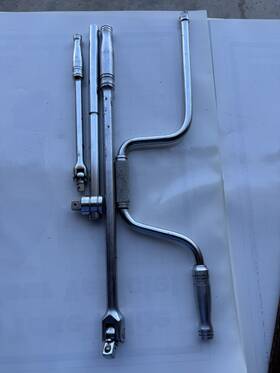 Snap-on S4-sn18a-s12-f10 4 Snap-on S4 -s12l-sn18a 1/2 Inch Drive Handle Socket Breaker Bar Wrench 3/8 F10