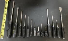 S50-p Snap-on Tools 14 Mix Screwdriver And Philips Specialty Usa Set Small Large Drivers