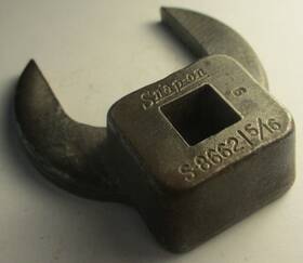 S8662 Snap-on Vintage 3/8 Inch Drive Sae 1-5/16 Open End Crowfoot Wrench