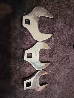 Sco60 Snap-on Sco36 Sco38 Sco56 1/2 Inch Drive Open-end Crowfoot Wrench 3 Piece Set Sco40 Sco53
