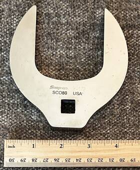 Sco80 Snap-on 1/2 Inch Drive 2-1/2 Open-end Crowfoot Wrench
