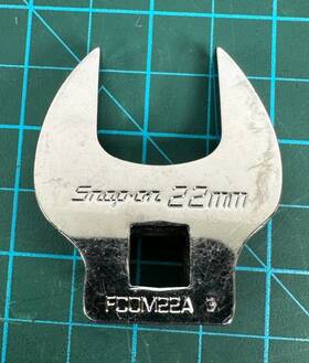 Scom22 Snap-on Tools 1/2 Drive Open End Crowfoot Wrench 22mm Crows Foot