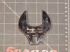 Scom38 Snap On 1/2 Inch Drive Open End Crowfoot Wrench 38mm Scom Dr Chrome 2014