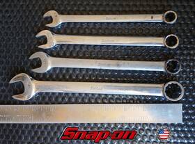 Snapon4pc Snap-on 4-piece Sae Standard Wrench Set 12-point 7/16 1/2 9/16 And 11/16 Snapon4pc Snap-on 4-piece Sae Standard Wrench Set 12-point 7/16 1/2 9/16 And 11/16