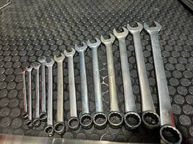 Soex01 Snap-on 13 Pc 12-point Sae Flank Drive Combination Wrench Set 1/4 Inch -15/16